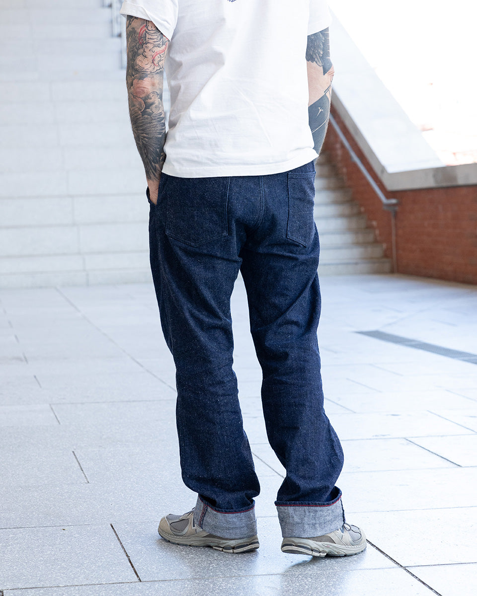 IH-750-IND - FW26 - 12oz Recycled Cotton Denim Wide Work Pants - Indigo