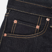 25oz Selvedge Denim Slim Tapered Cut Jeans - Indigo