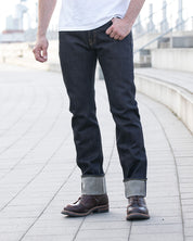 IH-777-XHS - 25oz Selvedge Denim Slim Tapered Cut Jeans - Indigo
