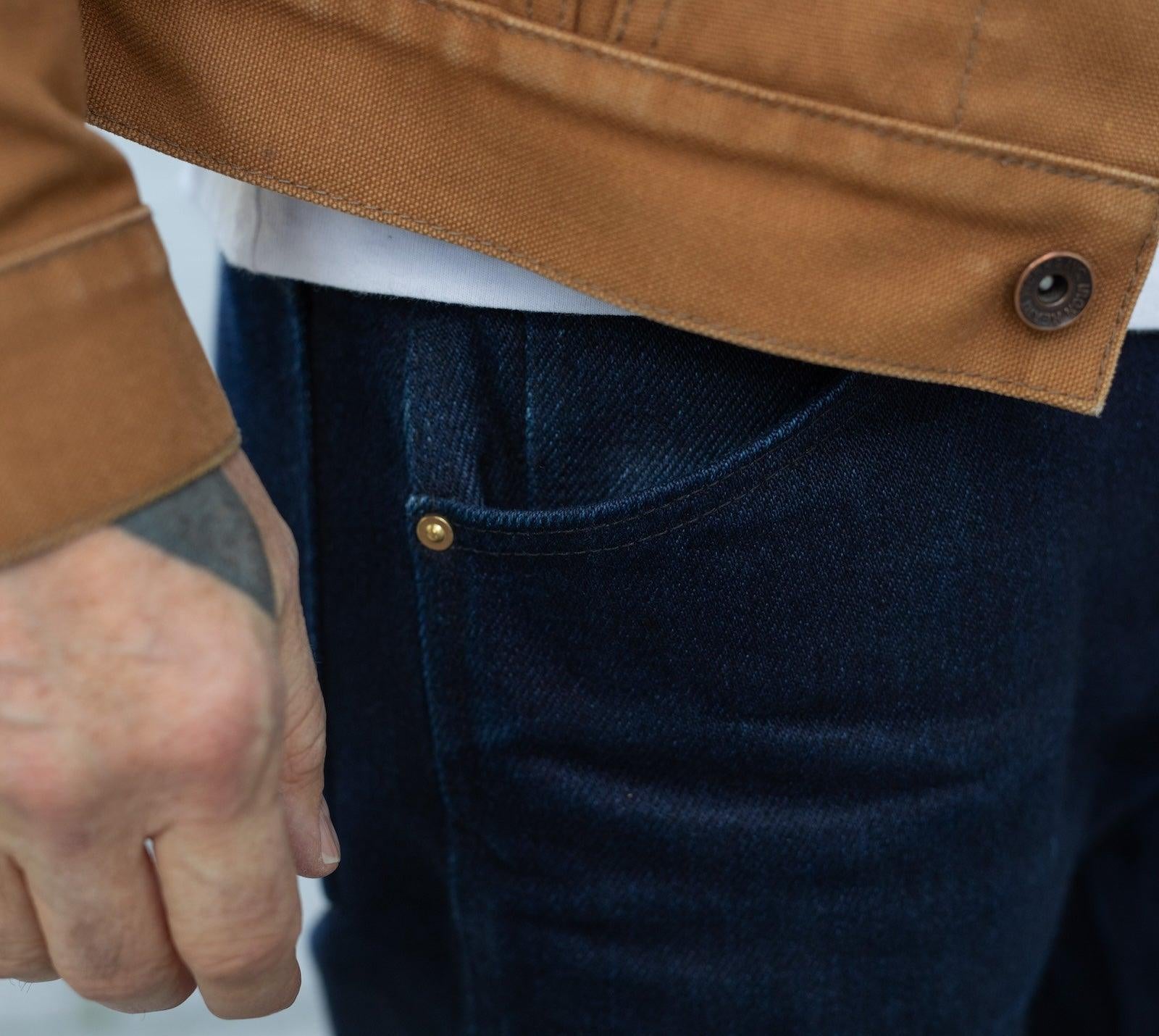 IH-829-IND - 21oz Serge Work Pants - Indigo
