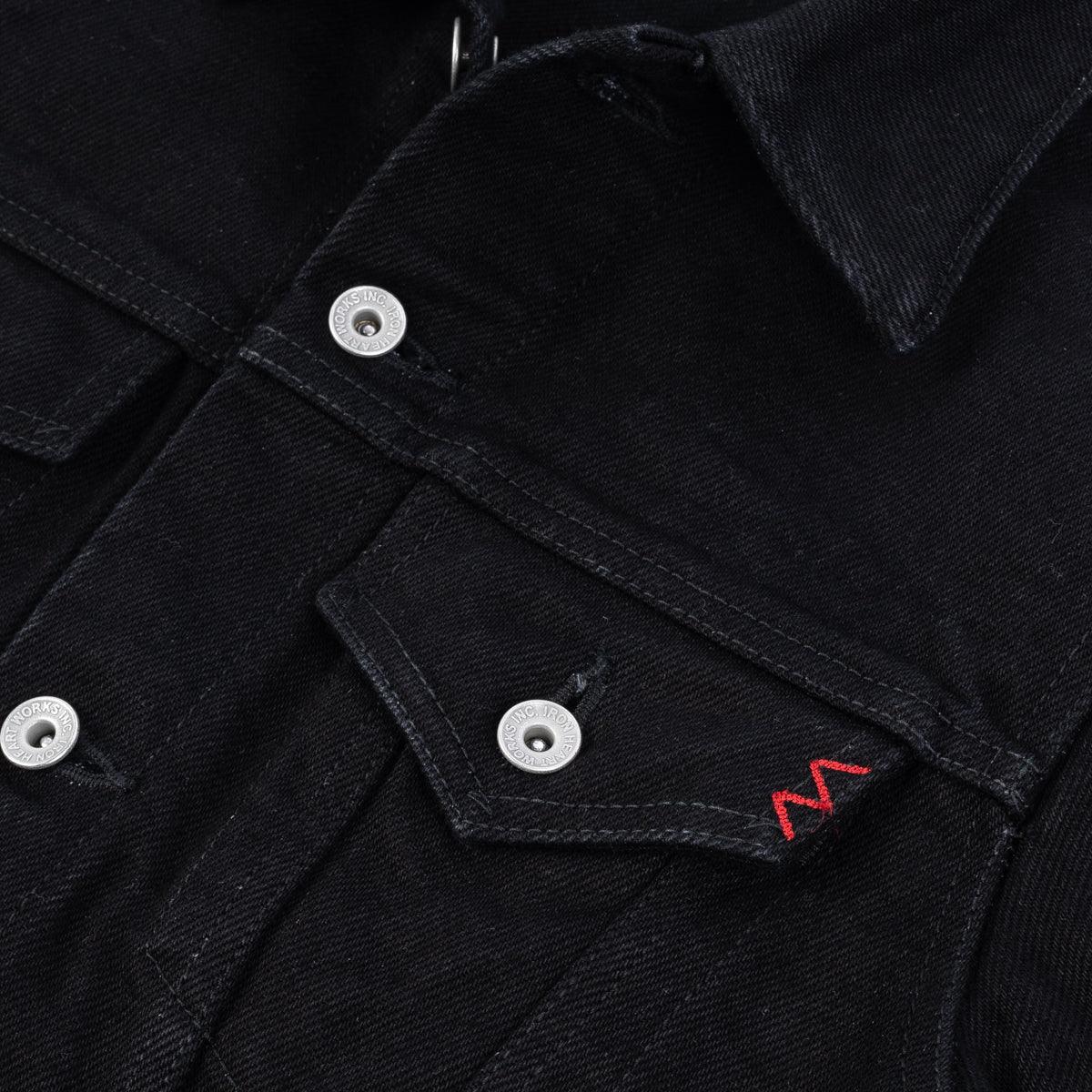 21oz Selvedge Denim Modified Type III Jacket - Black (Fades To Grey)