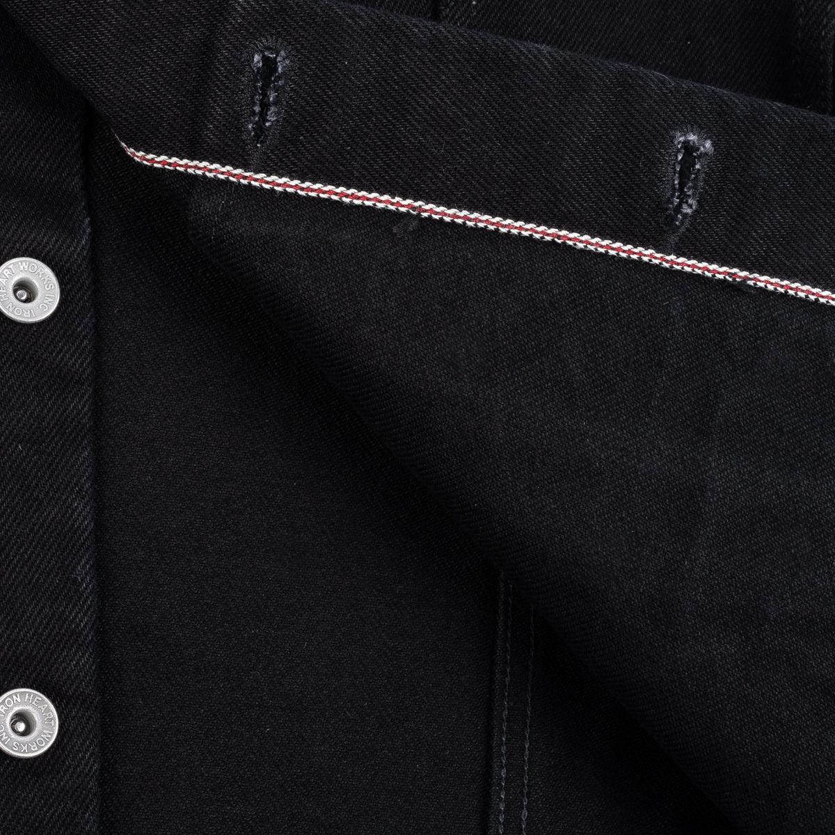 21oz Selvedge Denim Modified Type III Jacket - Black (Fades To Grey)