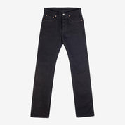 14oz Selvedge Denim Slim Straight Cut Jeans - Black/Black