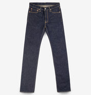 IH-666S-18 - 18oz Vintage Selvedge Denim Slim Straight Cut Jeans - Indigo