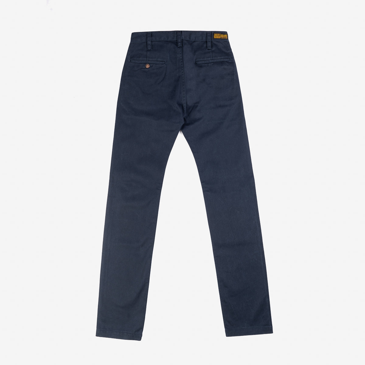 IH-721-NAV - 9oz Mercerised Selvedge Cotton Slim Tapered Chino