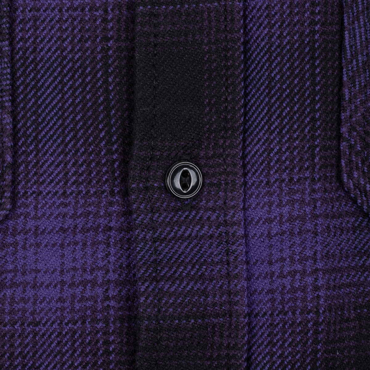 IHSH-265-PUR - Ultra Heavy Flannel Ombré Check Work Shirt - Purple/Black