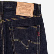 IH-666S-18 - 18oz Vintage Selvedge Denim Slim Straight Cut Jeans - Indigo