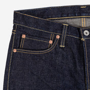 IH-666S-18 - 18oz Vintage Selvedge Denim Slim Straight Cut Jeans - Indigo