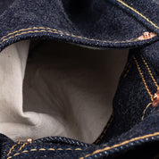 IH-666S-18 - 18oz Vintage Selvedge Denim Slim Straight Cut Jeans - Indigo