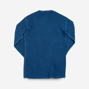 IHTL-1301-IND - Waffle Knit Thermal Long Sleeved Crew Neck - Indigo