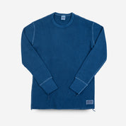 IHTL-1301-IND - Waffle Knit Thermal Long Sleeved Crew Neck - Indigo