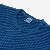 IHTL-1301-IND - Waffle Knit Thermal Long Sleeved Crew Neck - Indigo