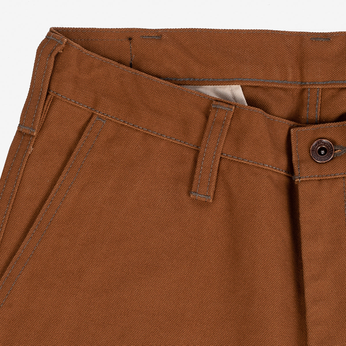 IH-816-BRN - 17oz Duck Work Pants - Brown