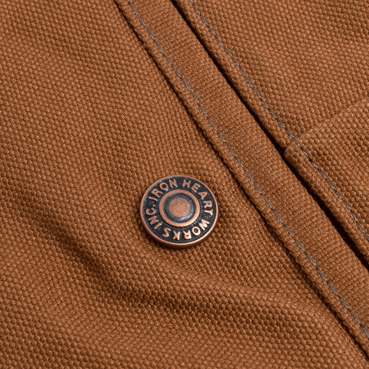 IH-816-BRN - 17oz Duck Work Pants - Brown