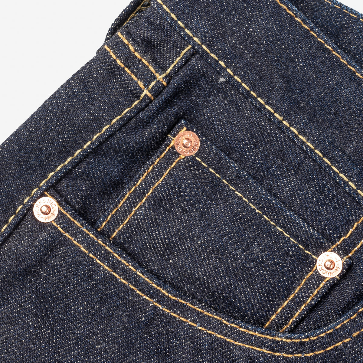 IH-777S-18 - 18oz Vintage Selvedge Denim Slim Tapered Cut Jeans - Indigo