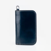 Image showing the IHG-02-NAV - Medium Shell Cordovan Wallet - Navy Blue which is a WALLETS AND CHAINS described by the following info Accessories, Iron Heart, Released, WALLETS AND CHAINS and sold on the IRON HEART GERMANY online store