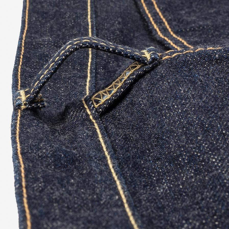 18oz Vintage Selvedge Denim Slim Tapered Cut Jeans - Indigo