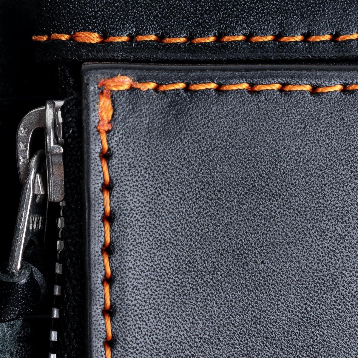 Image showing the IHG-02-NAV - Medium Shell Cordovan Wallet - Navy Blue which is a WALLETS AND CHAINS described by the following info Accessories, Iron Heart, Released, WALLETS AND CHAINS and sold on the IRON HEART GERMANY online store