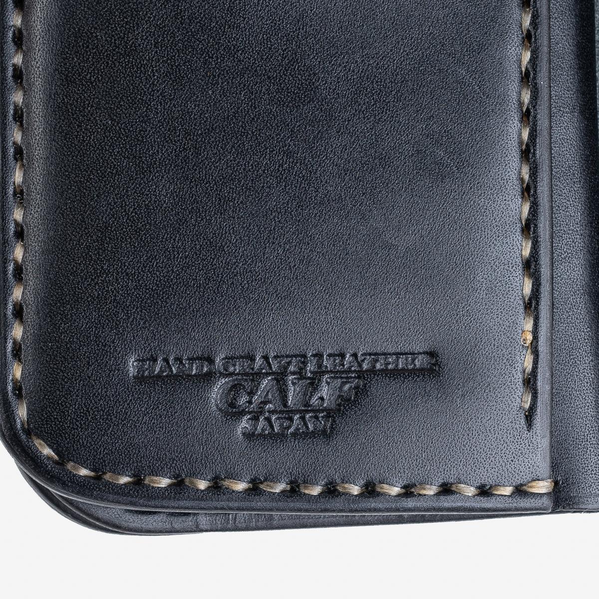 Image showing the IHG-02-NAV - Medium Shell Cordovan Wallet - Navy Blue which is a WALLETS AND CHAINS described by the following info Accessories, Iron Heart, Released, WALLETS AND CHAINS and sold on the IRON HEART GERMANY online store