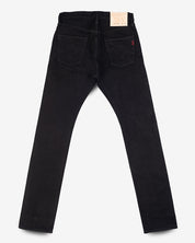 IH-555S-SBG - 21oz Selvedge Denim Slim Cut Jeans - Superblack (Fades To Grey)