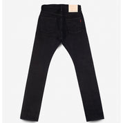 IH-555S-SBG - 21oz Selvedge Denim Slim Cut Jeans - Superblack (Fades To Grey)