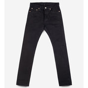 IH-555S-SBG - 21oz Selvedge Denim Slim Cut Jeans - Superblack (Fades To Grey)