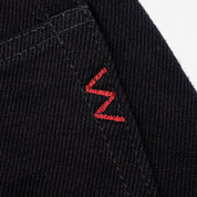 IH-555S-SBG - 21oz Selvedge Denim Slim Cut Jeans - Superblack (Fades To Grey)