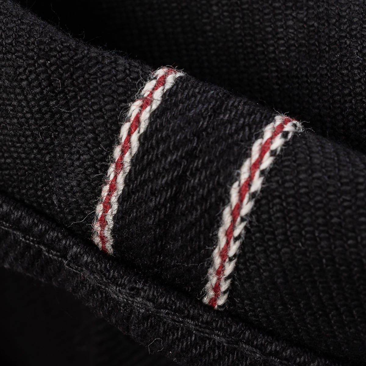 IH-555S-SBG - 21oz Selvedge Denim Slim Cut Jeans - Superblack (Fades To Grey)