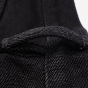 IH-555S-SBG - 21oz Selvedge Denim Slim Cut Jeans - Superblack (Fades To Grey)
