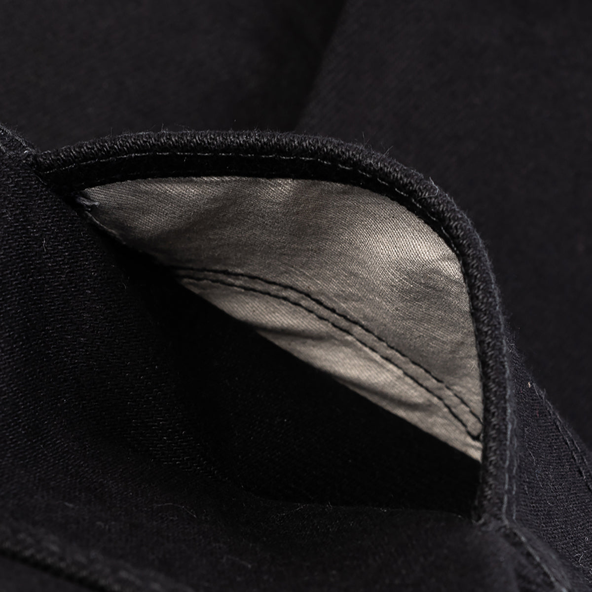 IH-555S-SBG - 21oz Selvedge Denim Slim Cut Jeans - Superblack (Fades To Grey)