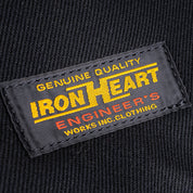 IHE-24-BLK - 21oz Denim and Buttero Leather Holdall - Superblack