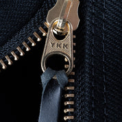 IHE-24-BLK - 21oz Denim and Buttero Leather Holdall - Superblack