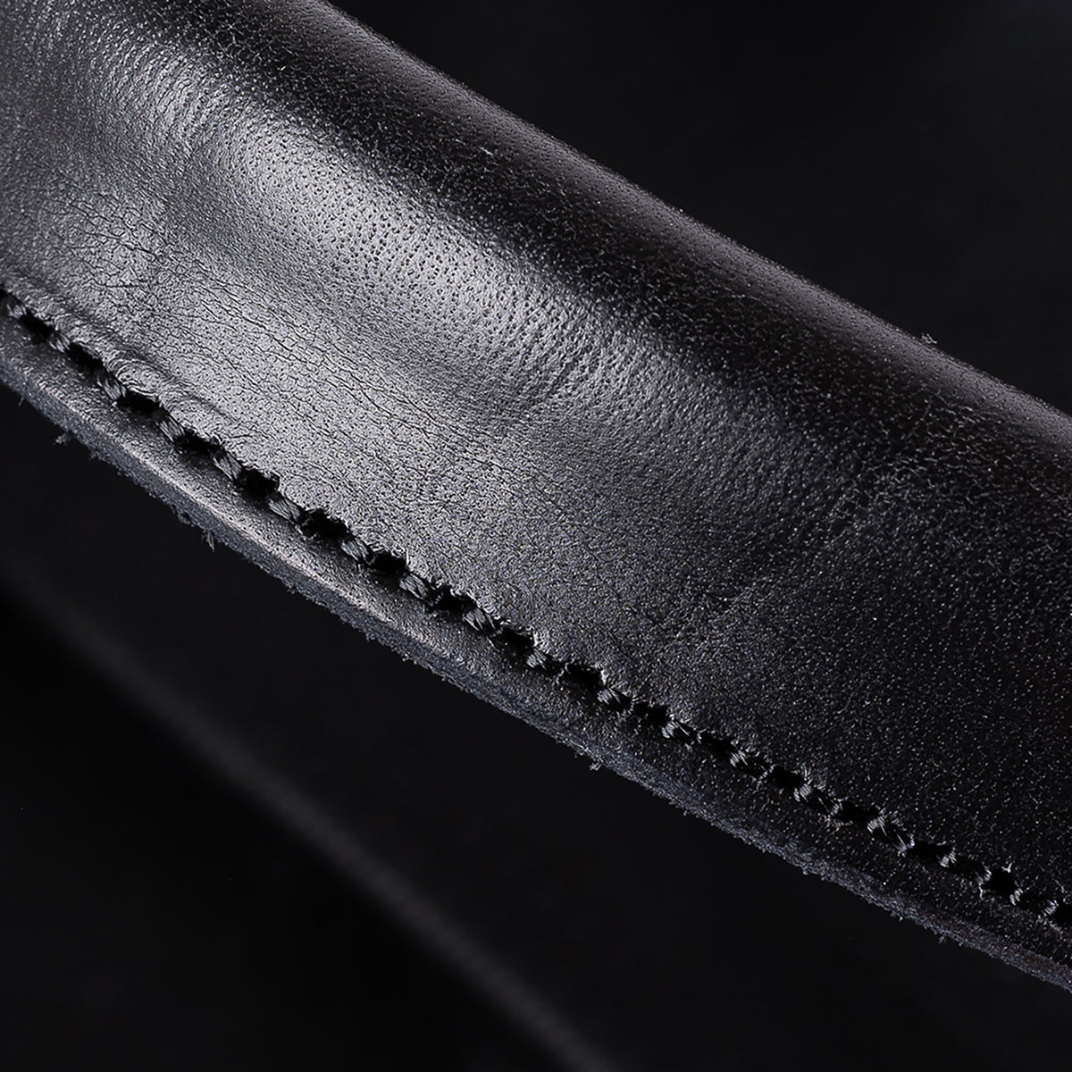 IHE-24-BLK - 21oz Denim and Buttero Leather Holdall - Superblack