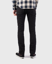 IH-555S-SBG - 21oz Selvedge Denim Slim Cut Jeans - Superblack (Fades To Grey)