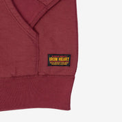 14oz Ultra Heavyweight Loopwheel Cotton Hoodie - Burgundy