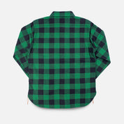IHSH-468-GRN - FW-26 - Ultra Heavy Flannel Buffalo Check Work Shirt - Green