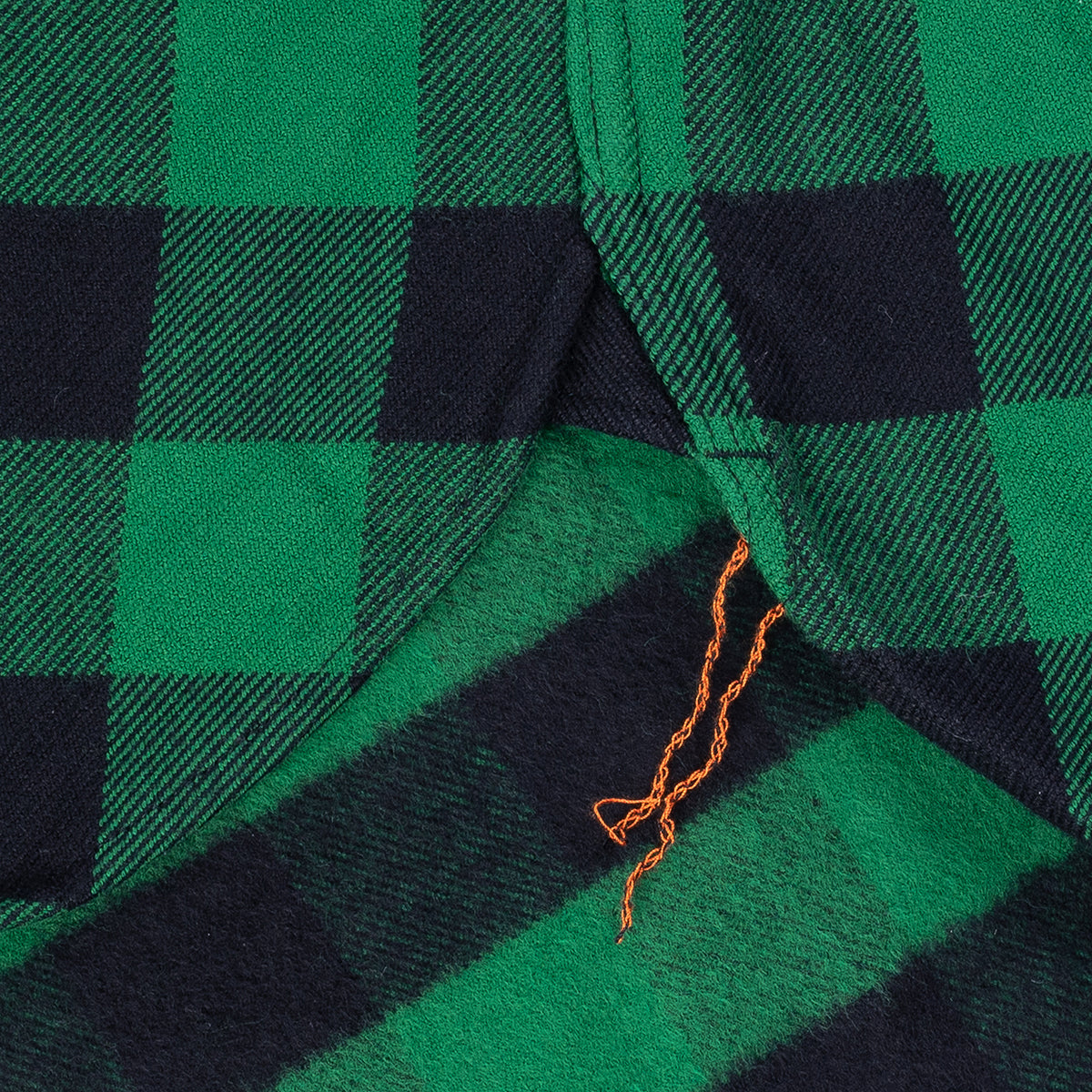IHSH-468-GRN - FW-26 - Ultra Heavy Flannel Buffalo Check Work Shirt - Green