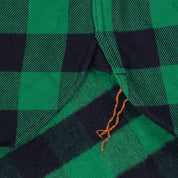 IHSH-468-GRN - FW-26 - Ultra Heavy Flannel Buffalo Check Work Shirt - Green