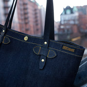 IHE-49-IND - 25oz Selvedge Denim Tote Bag - Indigo
