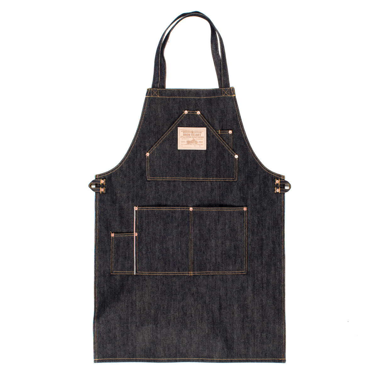 IHG-056-IND - 21oz Selvedge Denim Apron - Indigo