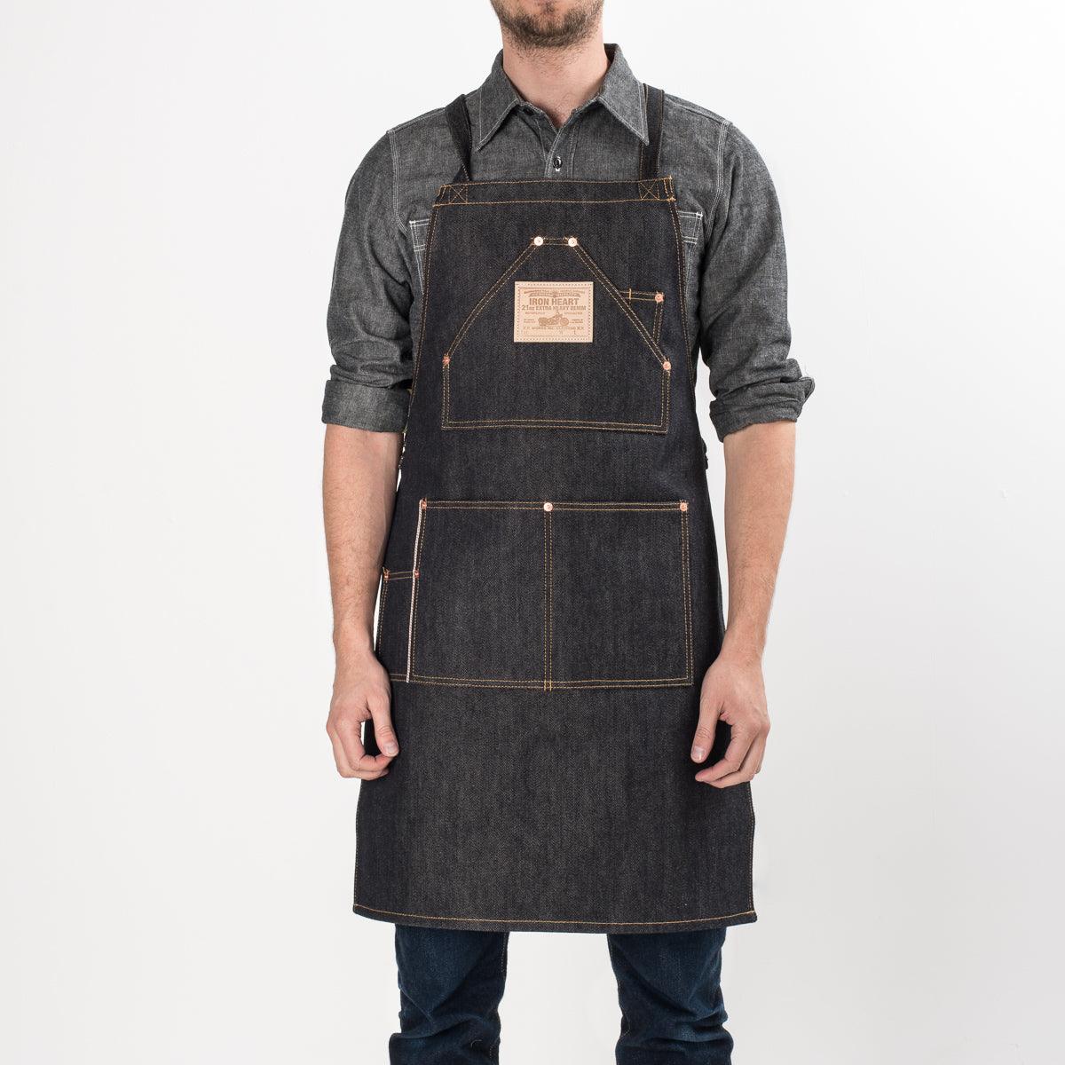 IHG-056-IND - 21oz Selvedge Denim Apron - Indigo – IRON HEART GERMANY