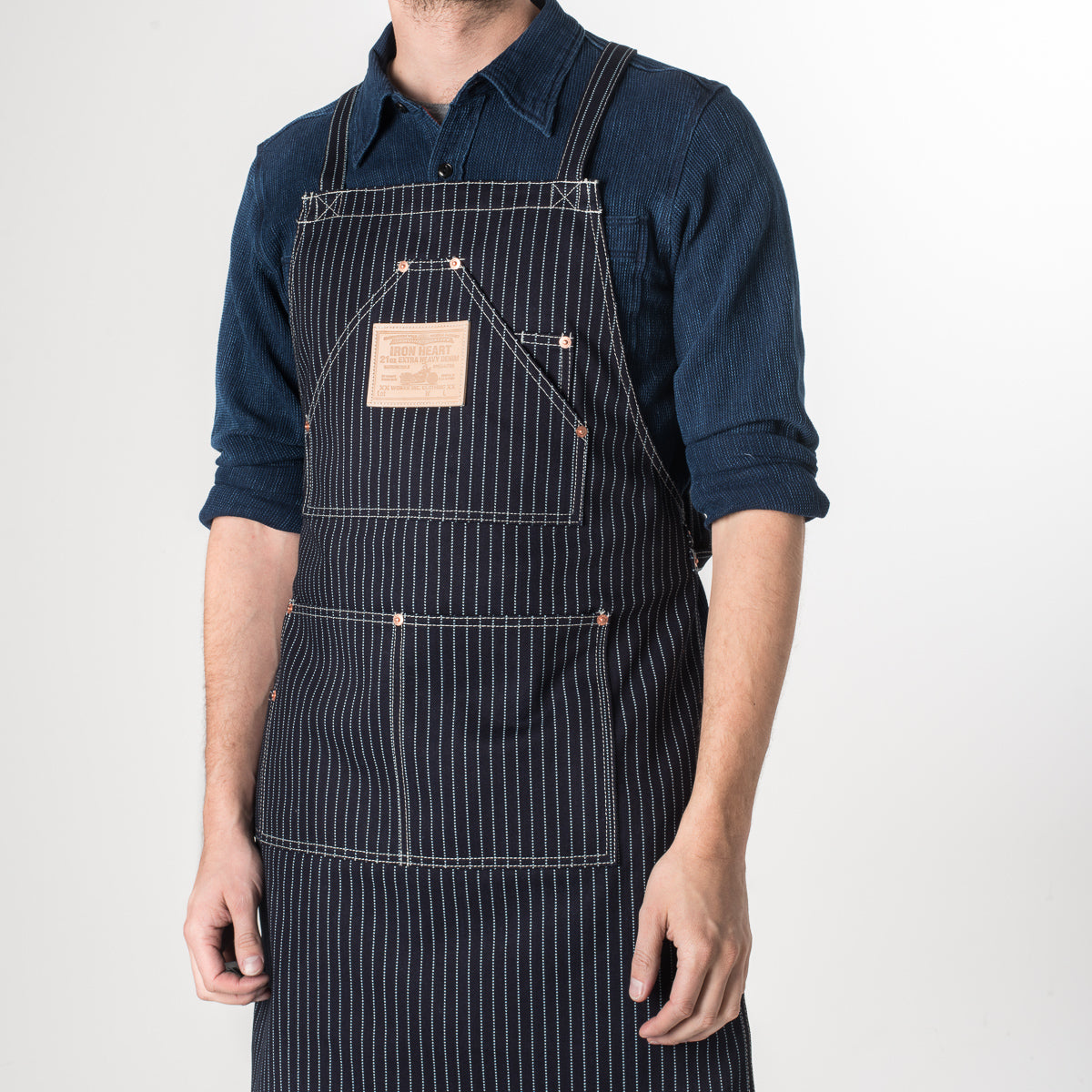 IHG-058-IND - 12oz Wabash Apron - Indigo