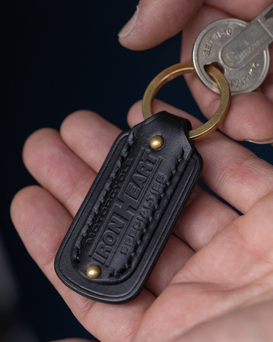 IHG-067-BLK - Buttero Leather Keyring - Black