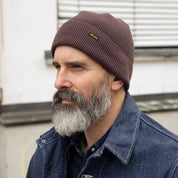 IHG-081-GRY - Cotton Ribbed Beanie - Grey