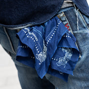 IHG-TIGER-IND - Iron Heart Germany “TIGER” Print Bandana - Indigo