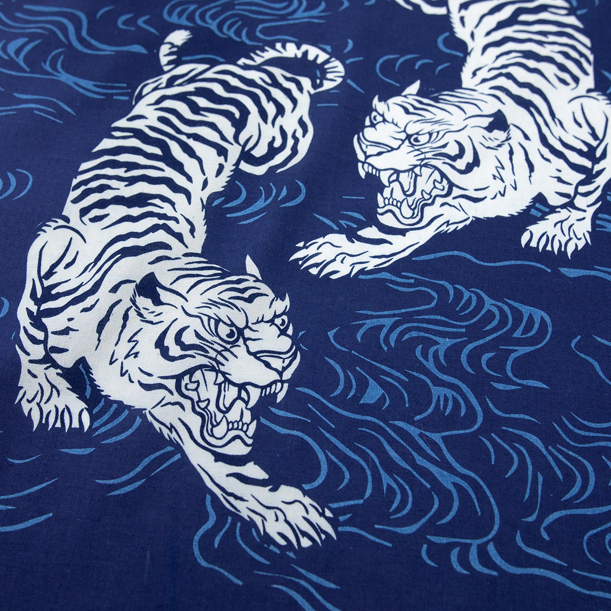 IHG-TIGER-IND - Iron Heart Germany “TIGER” Print Bandana - Indigo