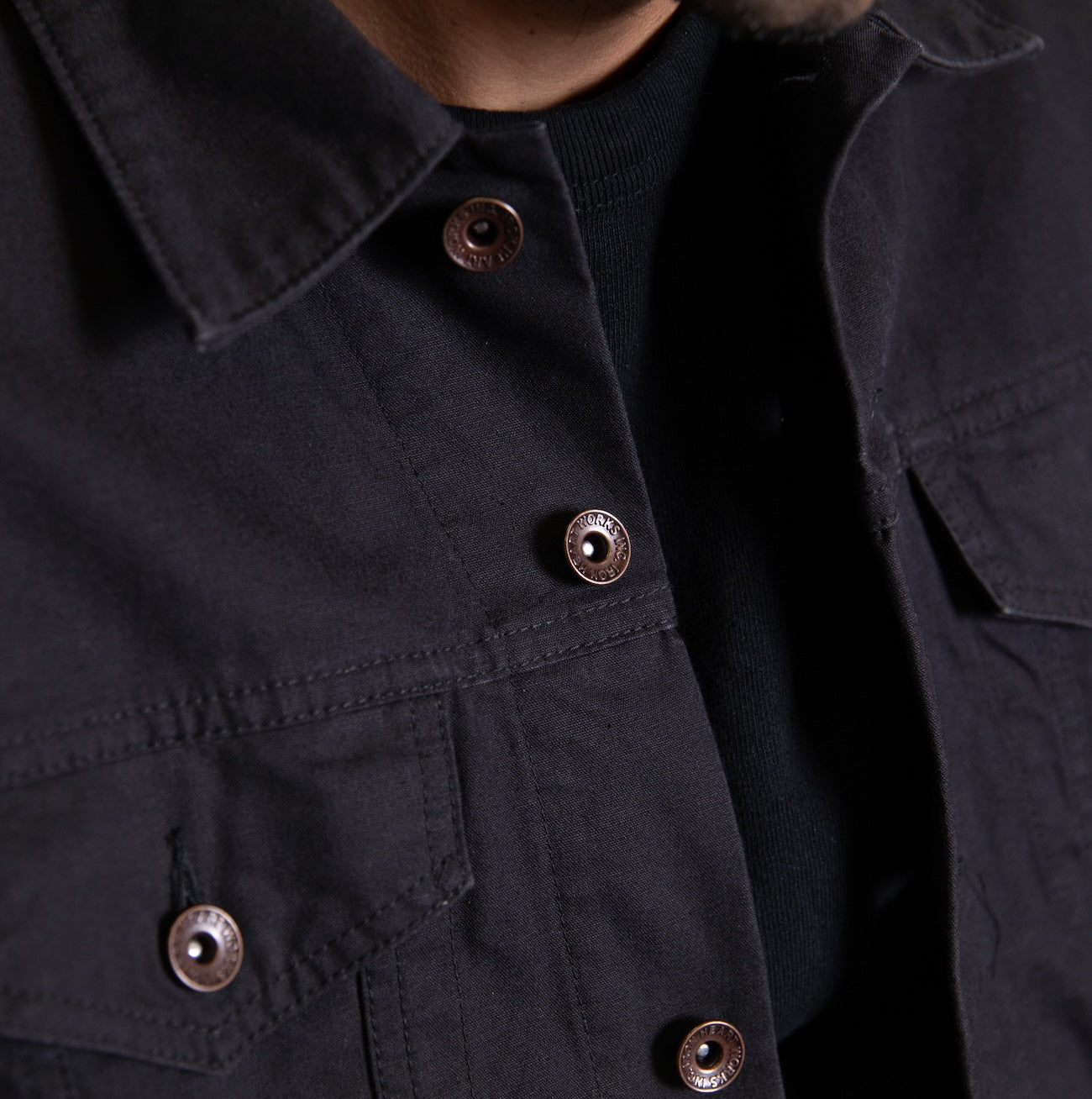 IHJ-147-BLK - 9oz Canvas Type III Jacket - Black