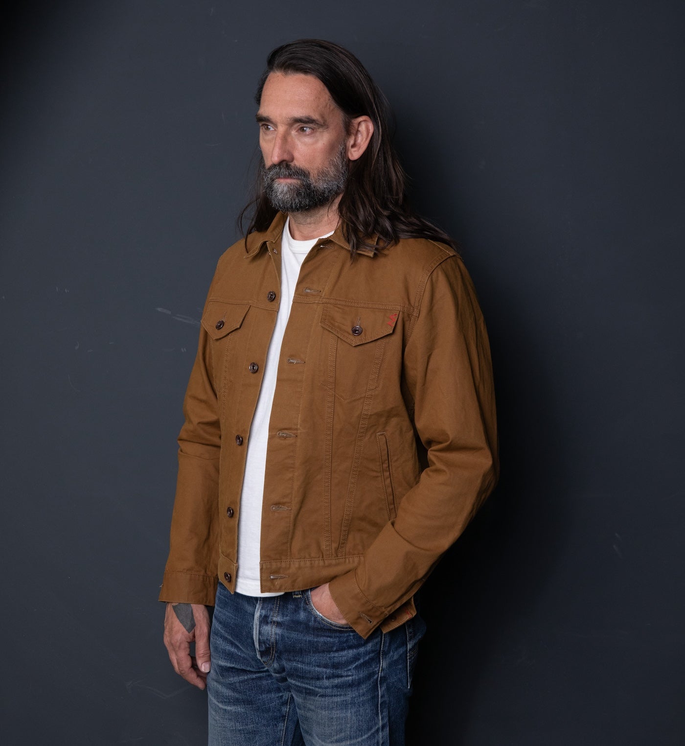 IHJ-147-BRN - 9oz Canvas Type III Jacket - Brown
