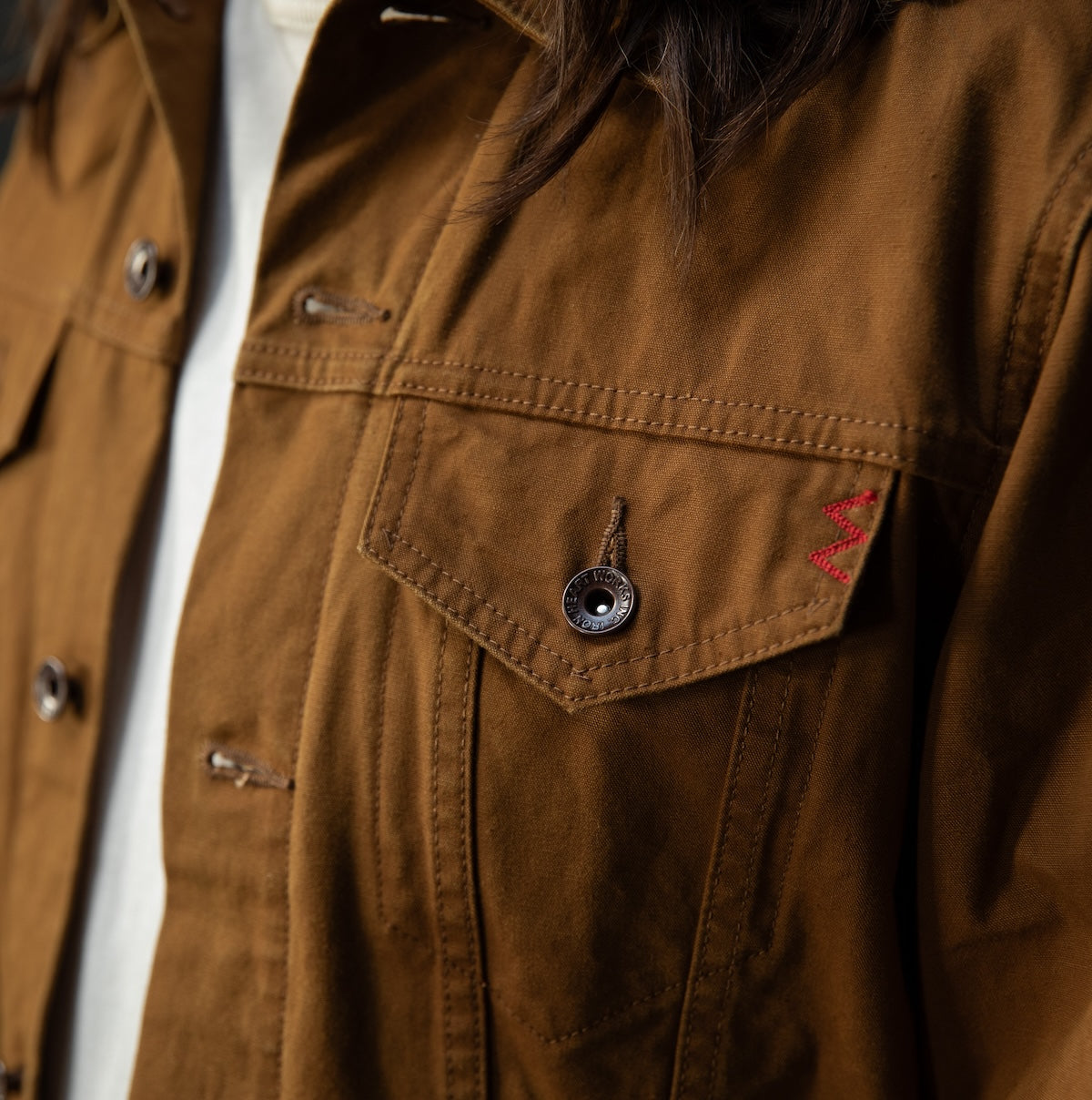 IHJ-147-BRN - 9oz Canvas Type III Jacket - Brown – IRON HEART GERMANY