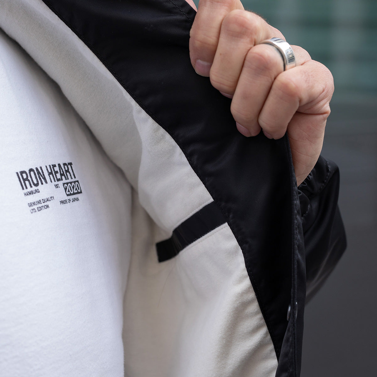 IHJ-160-BLK - SS26 - 4.8oz Nylon Coach Jacket - Black